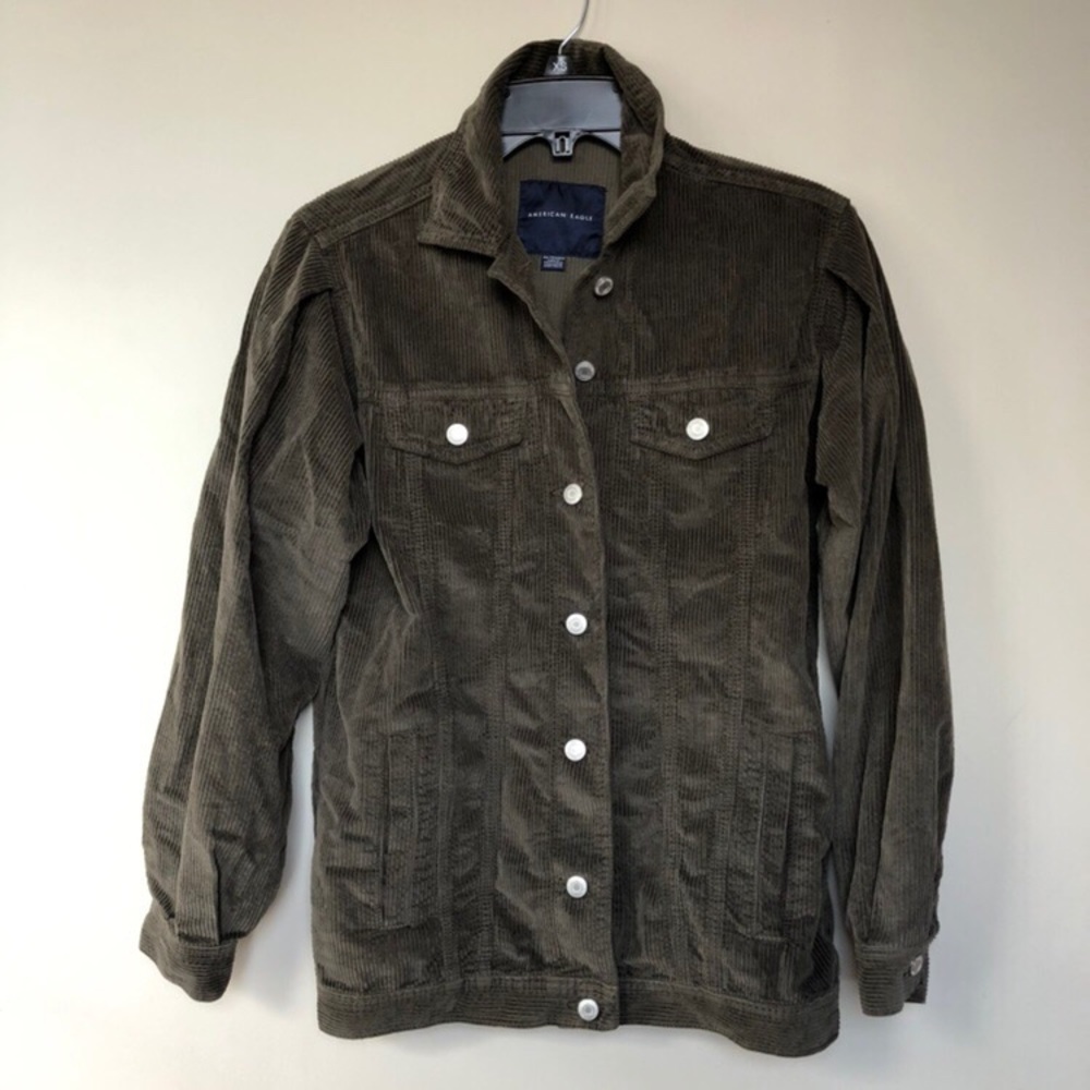 Dark Olive Green Trucker Jacker